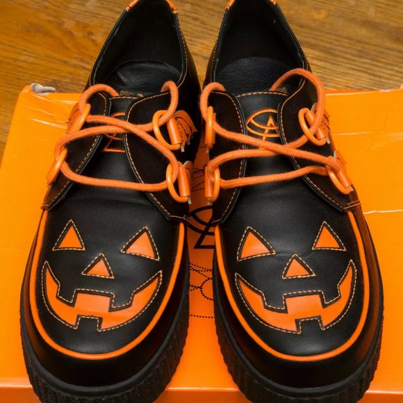 Strange Cvlt Shoes - Strange Cvlt Halloween Creepers Size 8 Goth Krypt Jack